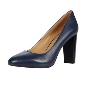 {Michael Kors} Women's Susan Flex Pumps Leather Navy Blue - Size 9M